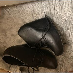 Wedge booties